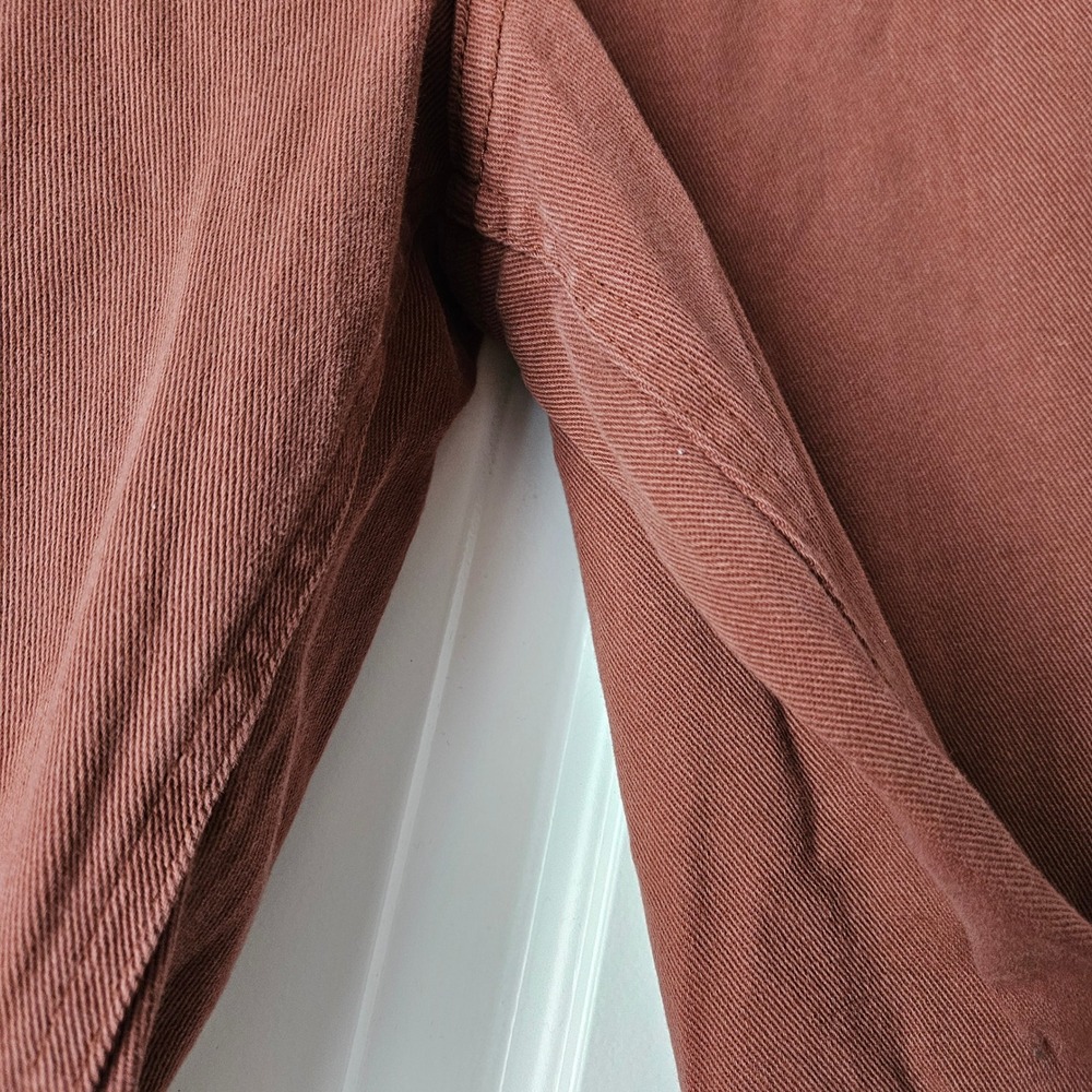 Ophelia Roe Wide Leg Pants Womens 12 Flare Rust Brown High‎ Waist Office Casual - Picture 4 of 7